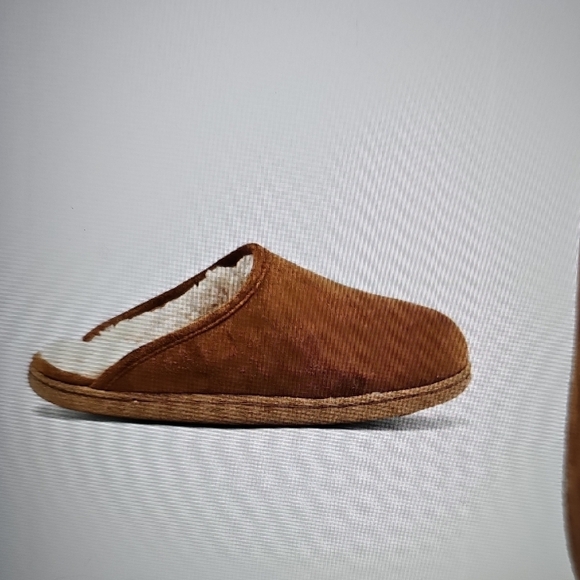 NWT Nordstrom Rack Mens Brock Faux Fur Lined Scuff Slipper Chestnut X-Large - Picture 3 of 12